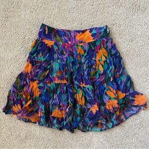 Anthropologie Danielle Duer Floral Tiered Skirt